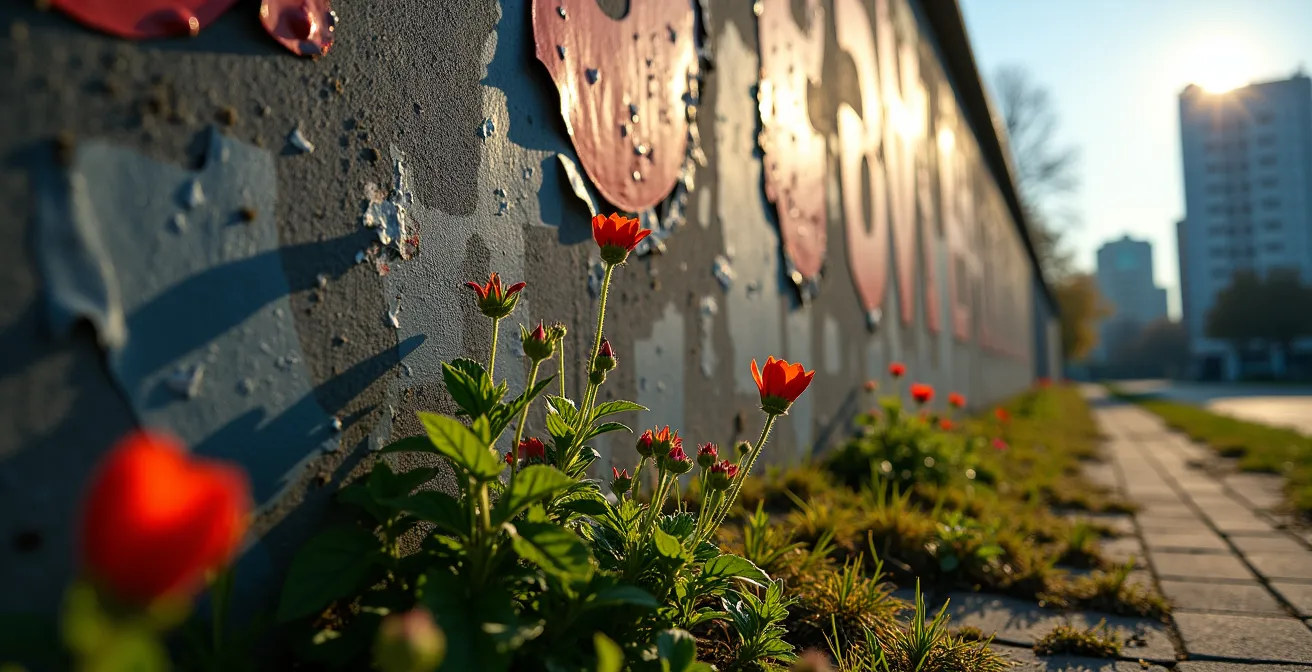 Mauerkunst und historische Spuren der Berliner Teilung