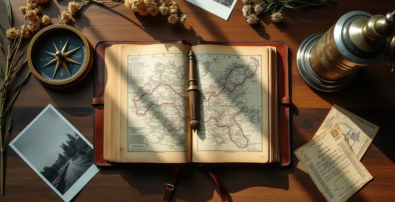 Reiseplanung mit thematischen Routen durch Deutschland visualisiert